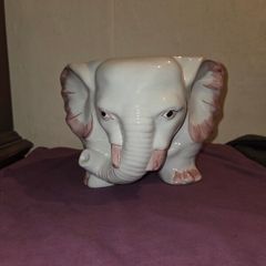 Vintage ceramic Elephant planter