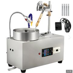 Gem Faceting Machine Rock Polisher 2800rpm Jewelry Polisher W/ Pump