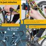 Heavy Duty Bicycle U Lock Shackle and Mount Holder, for Road Bike, Electric Bike, Folding Bike, Mountain Bike Image 3
