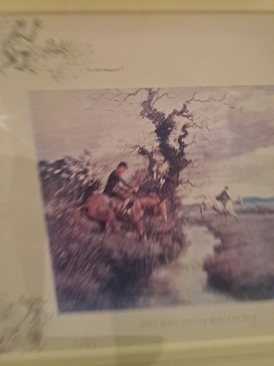 2 X Framed Snaffles Equestrian Prints