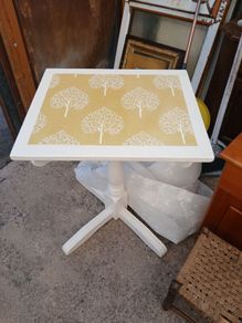 Table, square top, hand painted, quality finish