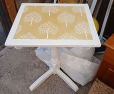 Table, square top, hand painted, quality finish