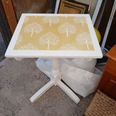 Table, square top, hand painted, quality finish