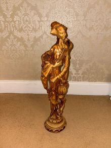 Faux Ivory Chinese Lady 1950s or 1960s