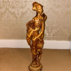 Faux Ivory Chinese Lady 1950s or 1960s