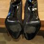 Black dune peep toe shoes Image 3