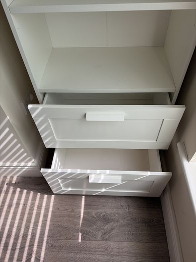 bookshelf brimnes Ikea with drawers