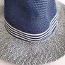 new mens navy and white sun hat Image 2