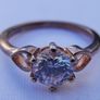 Vintage Gold Plated Solid Sterling Silver 925  Ring size P1/2 - 3g Image 6