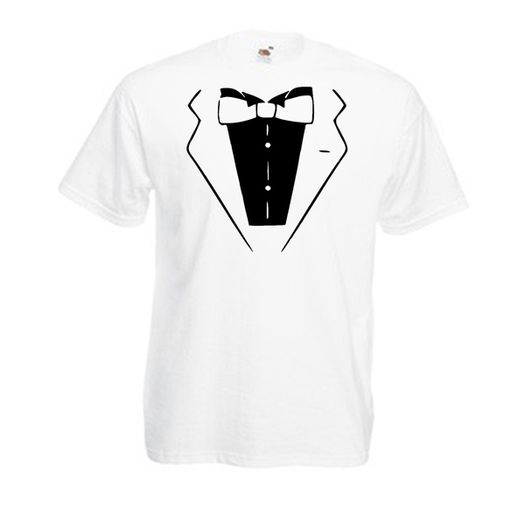 Fake Tuxedo T-shirts for stag hen nights wedding birthday gift present