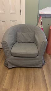 Grey armchair
