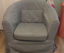 Grey armchair