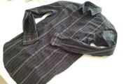 Topman Striped Black Shirt - Size S