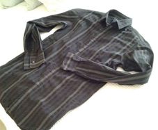 Topman Striped Black Shirt - Size S
