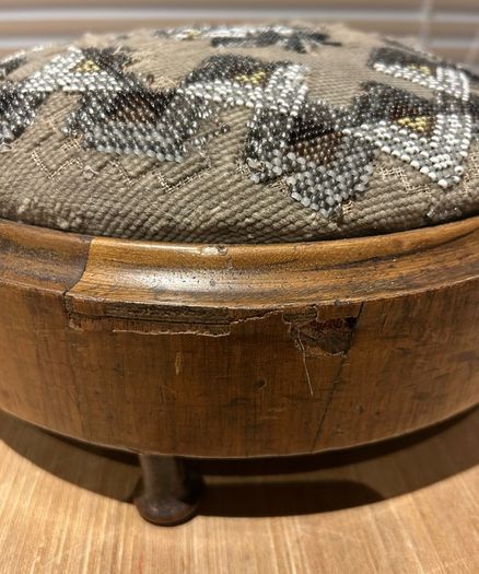 Antique Victorian Ladies Footstool