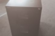 Black 2 drawer filing cabinet