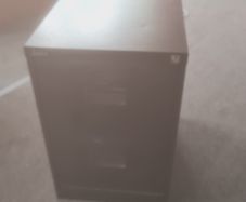 Black 2 drawer filing cabinet