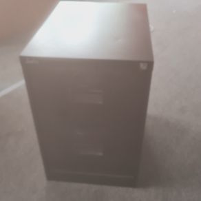 Black 2 drawer filing cabinet