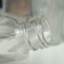 467 - Set of 6 Vintage Clear Glass Cork Screw Top Collectible Decorative Bottles Image 7