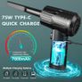 FREE DELIVERY | Compressed Air Cleaner for PC - Electric Air Duster, 10000RPM Super High Power Keyboard Cleaner with 3-Gear Speed, Led-Light, Rechargeable Compressed Air Blower for Laptop, Car & Home Cleaning Image 2