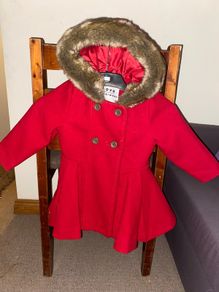 Girls Winter Red Coat