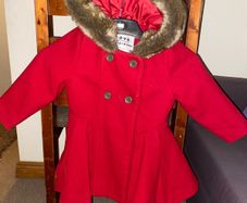 Girls Winter Red Coat