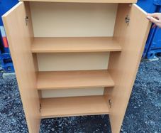 Double Door Office Cabinet Beech  Great Condition