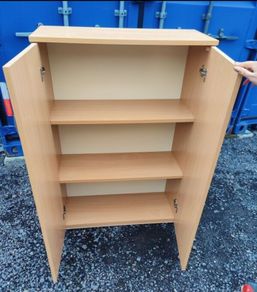 Double Door Office Cabinet Beech  Great Condition