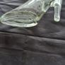 Beautiful Old Unique Glass Lady High Heel Shoe Shaped Decanter Bottle Postage Available, Add a touch of vintage charm to your vanity or collection with this unique glass lady high heel shoe-shaped decanter/bottle Image 5