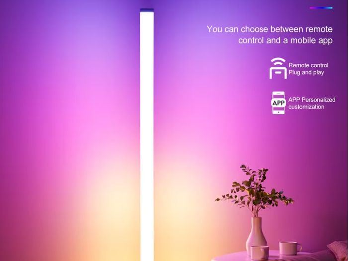 1pc LED RGB Ambient Light with Sound Sensor, USB-Powered Infrared Remote Control
