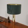 Vintage Pair of Cylindircal Brass Table Lamps B-010 by Bergboms, 1960s Image 3