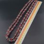 Antique Murano Style Aventurine & Chevron Glass Beads Necklace Image 2