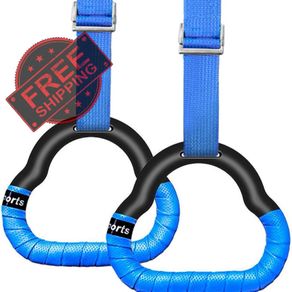 NEW SALE | Gymnastic Rings Set Childrens Home Fitness Training Equipment