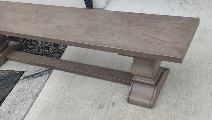 200cm Vintage Ash Dining Bench Rustic
