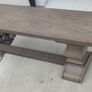 200cm Vintage Ash Dining Bench Rustic Image 4