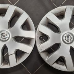 3 Nissan 16 inch wheel trim hubcaps caps original