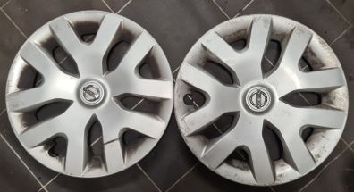 3 Nissan 16 inch wheel trim hubcaps caps original