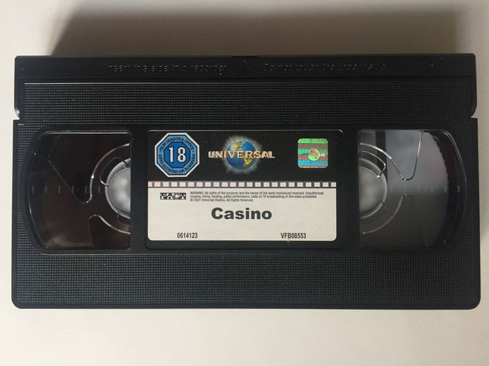 Casino (Martin Scorsese Film) [1995] Robert De Niro, Sharon Stone, Joe Pesci, Don Rickles, Kevin Pollak & James Woods (PAL VHS Cassette Movie)