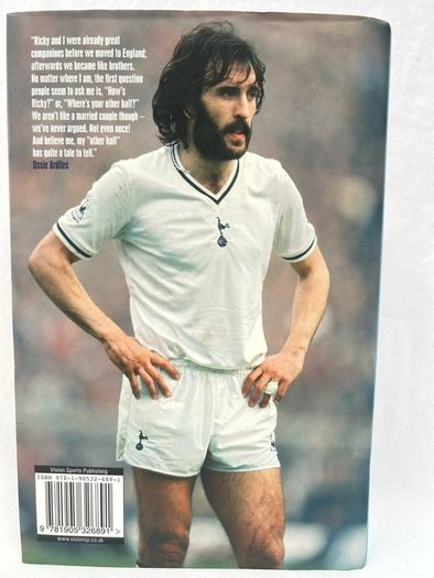 Hand Signed Ricky Villa Autobiography And Still Ricky Villa Spurs Football