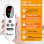 Electric Heated Blanket Throw 130/ 180 Flannel Sherpa, Fast Heating, 10 Heat Levels 9H Auto Off LED Controller Overheat Protection  Machine Washable  ETL Certified Grey Image 3