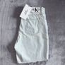 Calvin Klein Jeans W29 Pale Bluish Mint Distressed Mid Length Mom Shorts BNWT Image 3