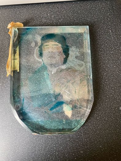Colonel Muammar Gaddafi Plaque