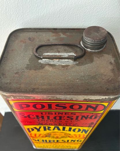 Vintage French 1930's Poison Tin