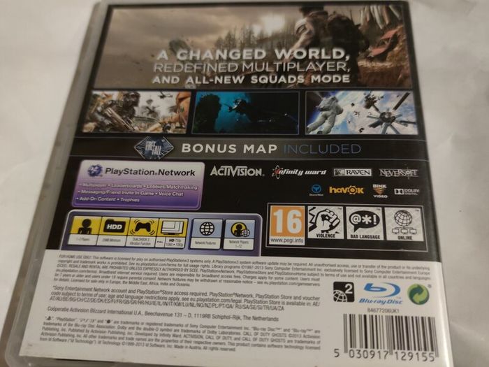 Call of Duty Ghosts Ps3 Game