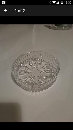 Waterford crystal wine bottle coaster