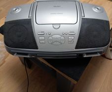 Silver Bush Src198cd Portable Cd Player Boombox / Cassette Player Radio