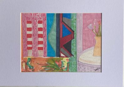 Original art Poolbeg Chimneys Dublin contemporary Irish Art abstract painting