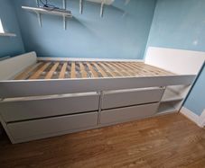 Single bed with storage