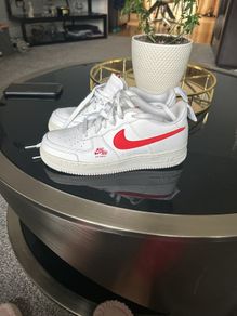 Air Force 1 GS 'White University Red trainers size 5 uk