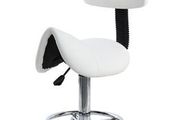 Spa Rolling Stool with Back Support for Beauty Tattoo